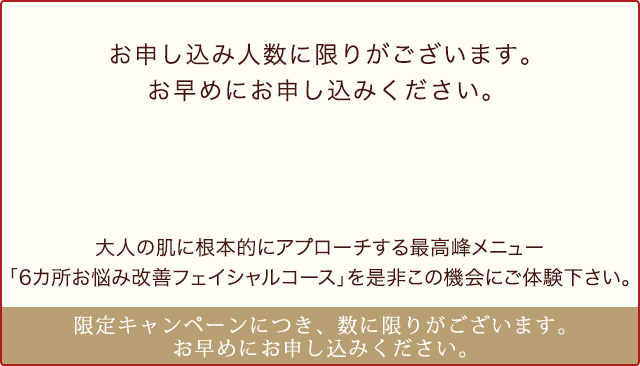 お申し込み人数に限りがございます。お早めにお申し込みください。